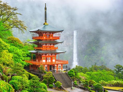 Kumano Nachi Taisha Shrine and Nachi Falls, Wakayama Prefecture Takachiho, Places In Japan, Kamikochi, Beautiful Places In Japan, Japan Temple, Ehime, Go To Japan, Wakayama, Conde Nast Traveler