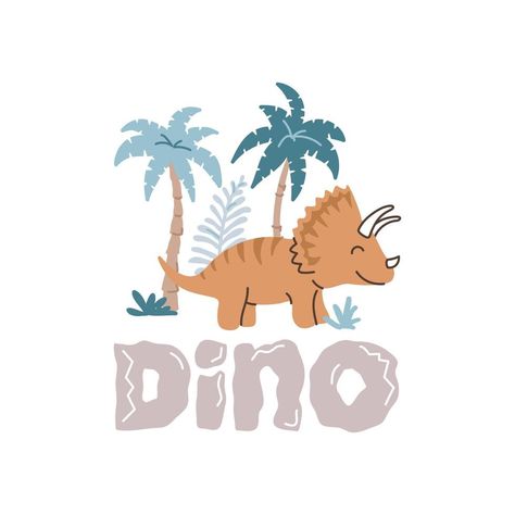 Dino Cute, Dino Print, Cute Dino, T Shirt Logo Design, Shirt Logo Design, Paisley Art, Trendy Baby Clothes, Boys Graphic Tee, Kids Artwork