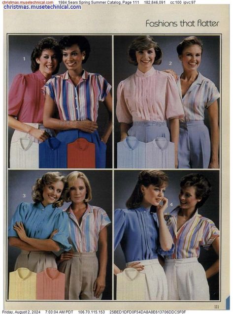 1984 Sears Spring Summer Catalog, Page 111 - Catalogs & Wishbooks 80s Catalog, Retro Fashion 80s, 1984 Fashion, Vintage Dress Outfit, 80s Inspired Outfits, 1980s Fashion Trends, 1980 Fashion, 1980’s Fashion, Vintage Kids Clothes