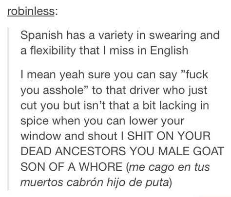 Swear Words, Spanish Teacher, Funny Tumblr Posts, Hysterically Funny, Internet Funny, What’s Going On, Really Funny Memes, In Spanish, Funny Stories