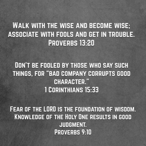 Paul said, “Do not be misled: ‘Bad company corrupts good character.’" Who are you hanging out with? What does your company of friends say about you? Do Not Be Misled Bad Company, Bad Company Corrupts Good Morals, Bad Influence Quotes Friends, Clap For Others Quotes, Bad Company Quotes, If You Heard Something Bad About Me, Bad Influence Quotes, Bad Character Quotes, Bad Company Corrupts Good Character