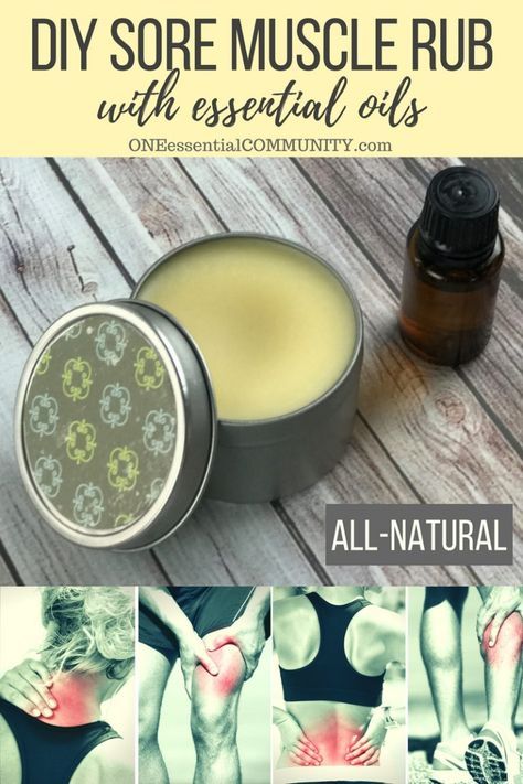 DIY sore muscle rub w/ essential oils --> all natural, deep-penetrating, works quickly, & smells sooooo much better than store bought rubs. Sore Muscle, Salve Recipes, Muscle Rub, Essential Oils For Pain, Diy Essentials, Natural Healing Remedies, Young Living Oils, Diy Essential Oils, Essential Oil Uses