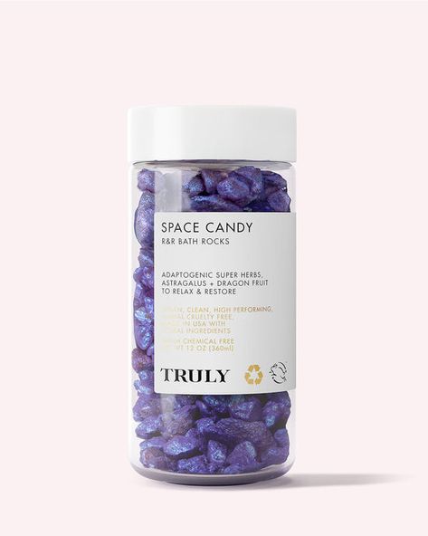 Truly Products Girl Hygiene, Bath Rocks, Bath Rituals, Royal Essence, Truly Beauty, Space Candy, Natural Bath Salts, Skincare Hacks, Skincare Quotes