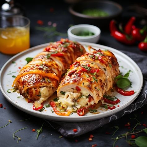 Cajun Stuffed Chicken - Tier 1 Fitness and Nutrition Cajun Stuffed Chicken Breast, Tier 1 Fitness Recipes, Chicken Lickin, Chicken Breasts Recipe, 1st Phorm, Stuffed Chicken Breasts, Stuffed Chicken Breast, Fitness Recipes, Easy Chicken Breast