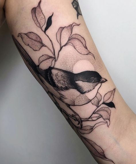 Bird Tattoo Inner Arm, Tattoo Inner Arm, Chickadee Tattoo, Tattoo Birds, Arm Tattoo Ideas, Single Rose Tattoos, Second Tattoo, Inner Arm Tattoos, Tattoo Bird