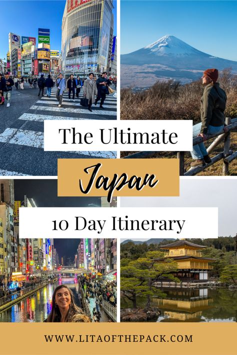 The Best 10 Day Japan Itinerary - Lita of the Pack 10 Days In Japan Itinerary, Japan Itinerary 10 Days, Asia Travel Outfit, 10 Day Itinerary, Japan Itinerary, Serene Nature, Couple Travel, Top Travel Destinations, Mount Fuji