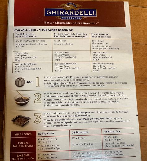 Costco Ghirardelli Triple Chocolate Brownie Mix Review Costco Brownie Recipe, Ghiradelli Brownie Recipes, Ghiradelli Brownie Mix Recipes, Ghirardelli Brownie Mix Recipes, Ghiradelli Brownies, Easiest Brownies, Ghirardelli Brownies, Ghirardelli Chocolate Chip Cookies, Brownie Hacks