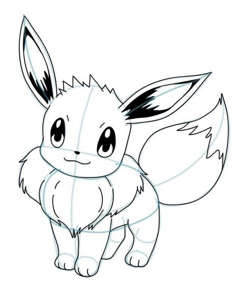 Easy Pokemon Drawings, How To Draw Pokemon, Easy Pokemon, Draw Pokemon, Pikachu Coloring Page, Pikachu Drawing, Pikachu Pikachu, Pokemon Sketch, Pokemon Tattoo