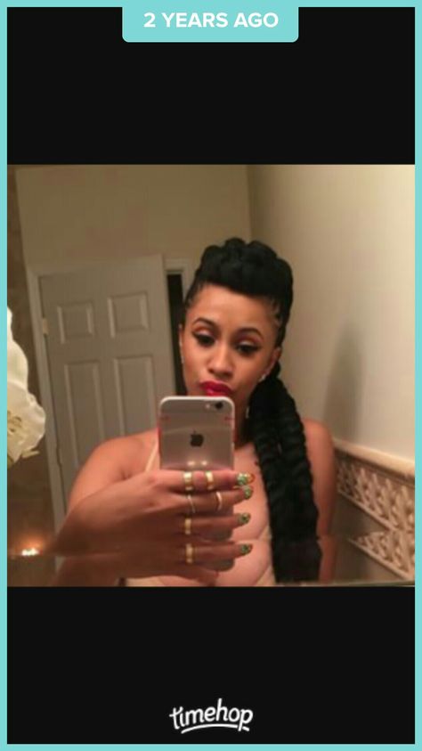 Cardi B Braids, Cardi B Pics, Braid Hairstyle, Cardi B, Box Braids, Braided Hairstyles, Braids, Mirror Selfie, Nails