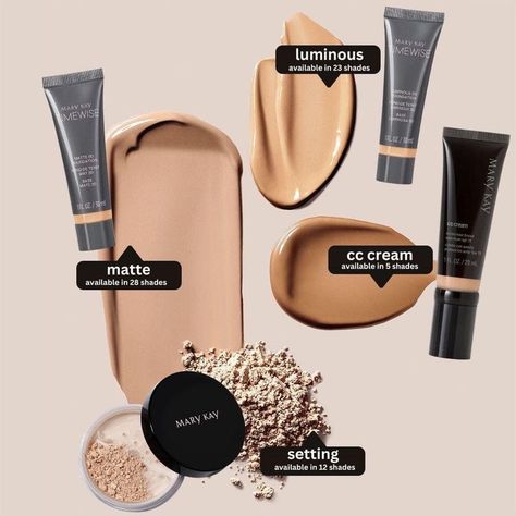 #marykay #foundation #makeup Mary Kay Setting Powder, Kay Aesthetic, Mary Kay Online Party, Mary Kay Timewise Foundation, Concealer Eyeliner, Mary Kay Facebook, Mary Kay Foundation, Imagenes Mary Kay, Mary Kay Ash