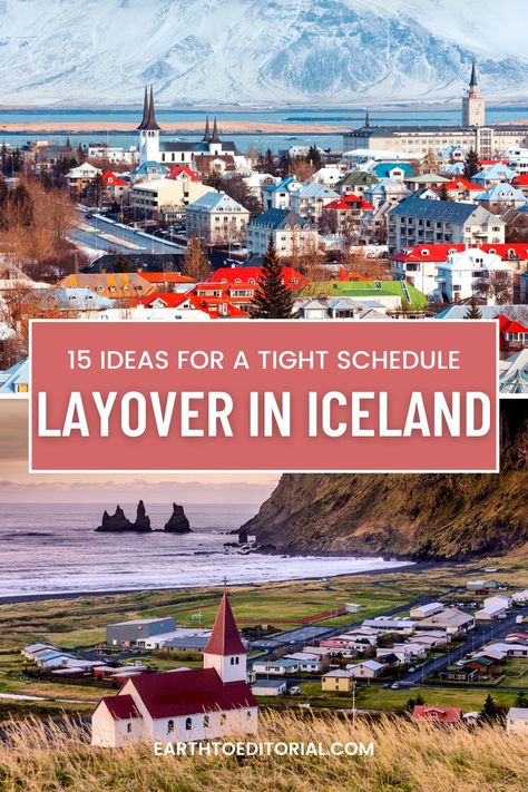 Here's exactly what to do during a layover in Iceland. One Day In Iceland, What To Do In Iceland, Iceland Style, Iceland Island, Iceland Map, Iceland Travel Guide, Iceland Travel Tips, Iceland Itinerary, Blue Lagoon Iceland