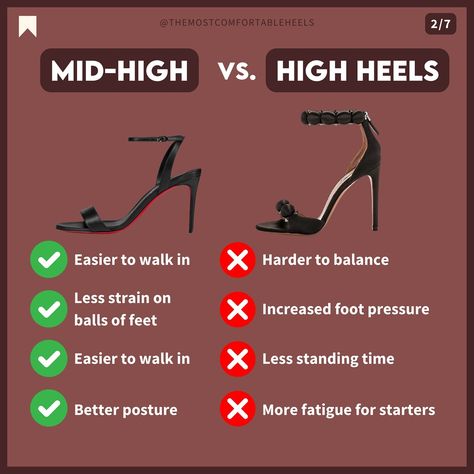 Comment “BEGINNER” to receive a list of beginner friendly heels ✨If you’re new to wearing heels, the thought of walking in them might seem a bit intimidating. But don’t worry, I’m here to help you. In this guide, I’ll share my top 10 picks for beginner-friendly high heels that won’t kill your feet. • • • #themostcomfortableheels #beginnerheels Heels Tips, Best Heels, Comfy Heels, Better Posture, Top 10, High Heels, Walking, Heels, How To Wear