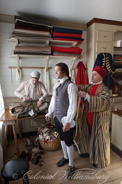 Tailor, Williamsburg Cogsworth Costume, Colonial Fashion, Colonial Clothing, Colonial Williamsburg Va, Colonial Williamsburg Virginia, Georgian Colonial, Colonial Life, Colonial Dress, 18th Century Clothing