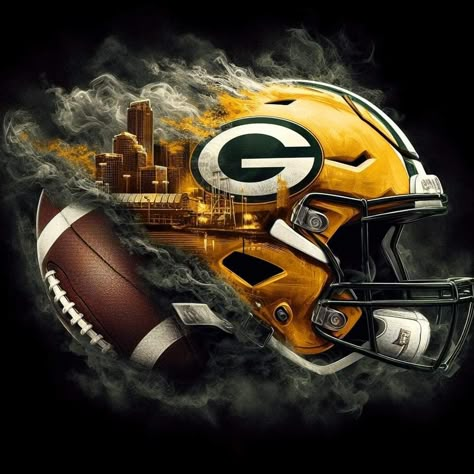 Green Bay Logo, Green Bay Packers Art, Green Bay Packers Wallpaper, Football Helmet Design, Iowa Hawkeye Football, Fantasy Logo, Bicycle Tattoo, Chicago Bears Logo, Green Bay Packers Logo