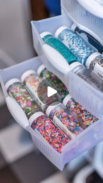 Sprinkles Organization, Cake Supplies, Pantry, Make Me Happy, Sprinkles, Cake