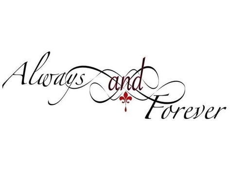 Always And Forever Wallpaper, The Originals Tattoo, Tvd Tattoos Ideas, Always And Forever Tattoo, Inspire Others Quotes, Vampire Diaries Shirts, Clary Y Jace, Vampire Tattoo, Forever Tattoo