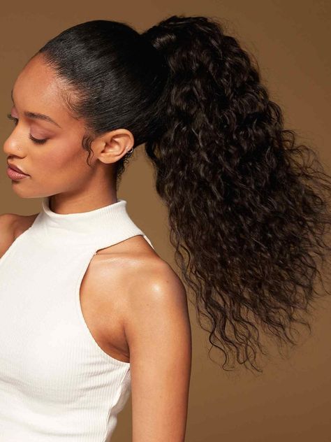 The Luxy Hair Curly Ponytail Extension is frizz-proof, humidity-resistant, and absolutely effortless. Designed with a 2C/3A, to help you embrace your natural texture, however wild it may be. Made from 100% Remy human hair with a velcro base for security. Free shipping. Buy now, pay later! #hair #hairstyle #haircolor Curly Hair Ponytail, Luxy Hair Extensions, Luxy Hair, Curly Ponytail, Curly Hair Extensions, Clip In Ponytail, Ponytail Hair Extensions, Hairstyles Summer, Remy Human Hair Extensions