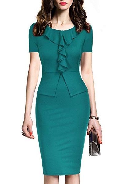 Office Wear Dresses For Women Office Wear Dresses, Vintage One Piece, Afrikaanse Mode, فستان سهرة, Wear To Work, Work Outfits Women, Work Attire, Pencil Dress, Office Outfits