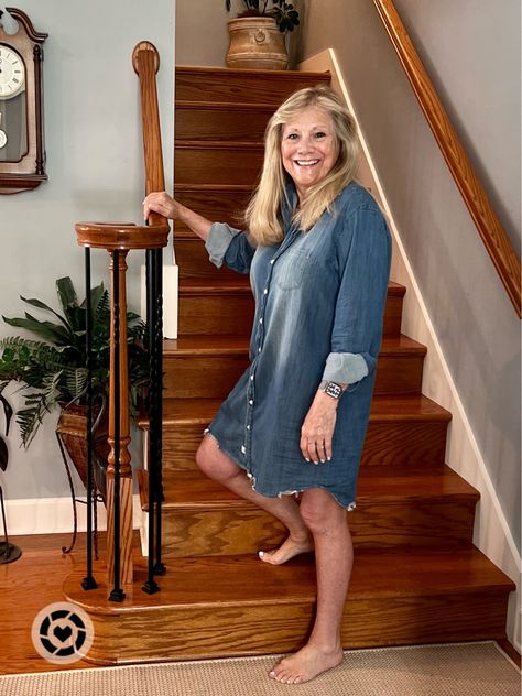 #LTKfashion #LTKsummer #LTKover60 Soft and casual denim dress from Frank and Eileen. Follow my shop @distinctlysouthernstyle on the @shop.LTK app to shop this post and get my exclusive app-only content! #liketkit @shop.ltk https://liketk.it/49wPX Frank And Eileen Mary Dress, Casual Denim Dress, Mary Dress, Frank & Eileen, Southern Fashion, Active Living, Ageless Beauty, Raw Denim, Yoga Videos