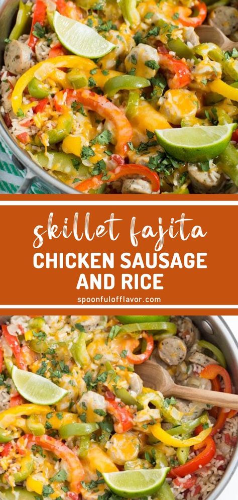 Chicken Sausage And Rice, Mexican Chicken Fajitas, Slow Cooker Fajitas, Homemade Fajitas, Sausage And Rice, Slow Cooker Chicken Fajitas, Chicken Fajitas Crockpot, Easy Chicken Fajitas, Fajita Chicken