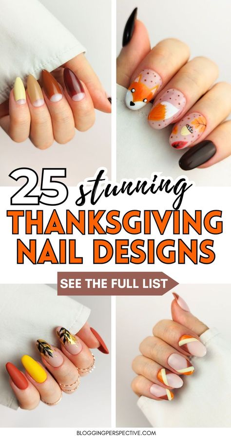 Get ready to slay with 25 epic Thanksgiving nail design ideas 2024. These designs are perfect for adding a festive touch to your look, featuring everything from glittery turkeys to autumn florals. Check out these Thanksgiving nails 2024 and November nails inspo on the blog for more unbelievable Thanksgiving nail art inspiration. Thanksgiving Nails Acrylic Coffin Short, In Between Thanksgiving And Christmas Nails, After Thanksgiving Nails, Thanksgiving Nails Ombre, Simple Thanksgiving Nails Short, Thanksgiving Nails Dip Powder, Thanksgiving Nail Designs Fall Autumn, Thanksgiving Short Nails, Cute Thanksgiving Nails Simple