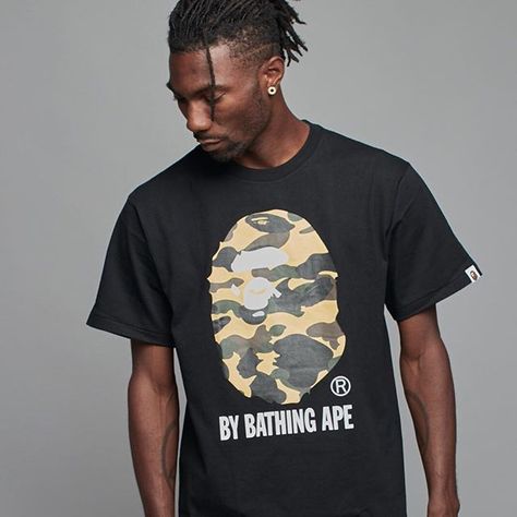 New Bape 💯 Bape: 1st Camo By Bathing Tee [Black], Available on online. ✨www.flywear.us✨ . . . . . .  #fashion #style #streetstyle #womensfashion #streetfashion #menswear #clothing #mensfashion #streetwearfashion #streetwear #instafashion #apparel #instagood #fashionblogger #hypebeast #outfit #love #urban #lifestyle #tshirt #street #hiphop #skate #fashionista #model #fresh #supreme #nike #urbanwear #sneakers Hypebeast Outfit, Black Shirt Outfits, Bape Outfits, Bape Black, Supreme Nike, Us Fashion, Urban Lifestyle, Urban Wear, Shirt Outfit