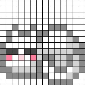 Catloaf Tiny Perler Bead Pattern | Bead Sprites | Animals Fuse Bead Patterns Kandi Beads, Fuse Bead Patterns, Easy Pixel Art, Pixel Art Templates, Art Templates, Pattern Maker, Beads Designs, Beads Ideas, Pixel Art Grid