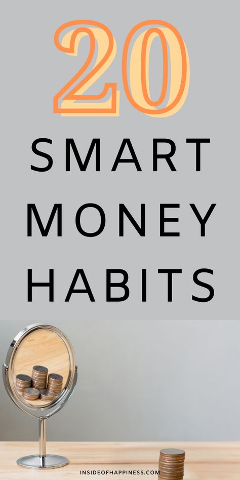 These are 20 smart money habits you want to consider developing in the new year. Ways to save money/ money mindset/ Money habits to develop/ Good money habits/ #MoneyHabits #MoneyMindset #DebtFree #AllAboutMoney Good Money Habits, Get Smart With Money, Budget Board, Life Organisation, Personal Finance Quotes, Garden Preparation, Better Money Habits, Personal Finance Lessons, Money Lessons