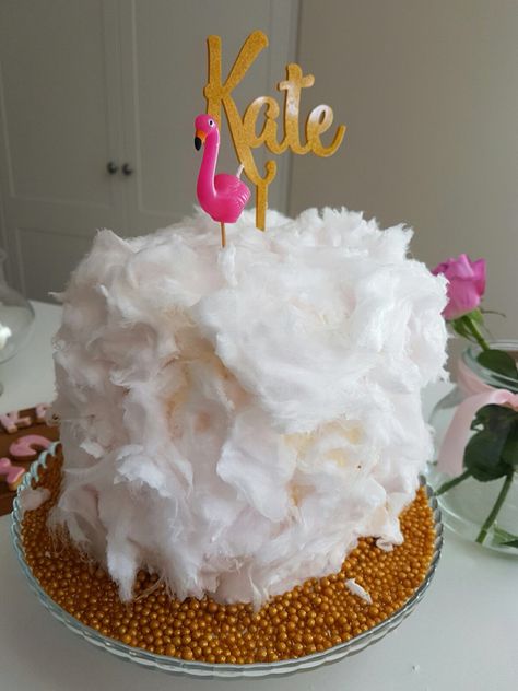 Cocomelon 2, Black And Gold Birthday Cake, Candy Business, Flamingo Cake, Gold Birthday Cake, Fairy Floss, Kids Cakes, Candy Floss, Gold Birthday