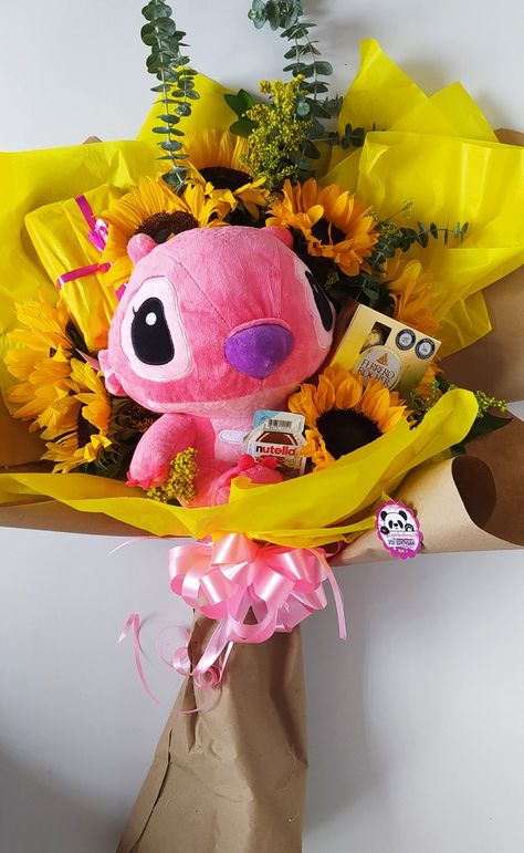 Girasoles peluche bouquet Chocolates, Teddy Bear, Tumblr, Quick Saves, Instagram