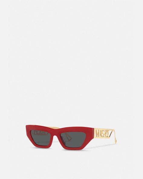 Versace 90s, Sunglasses Versace, Versace Glasses, Versace Logo, Sunglasses Women Designer, Versace Sunglasses, Eyewear Womens, Luxury Sunglasses, Matches Fashion