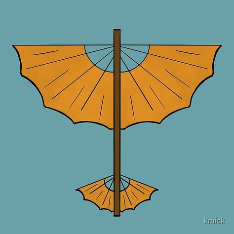 Aang’s Glider by kmick | Redbubble Avatar The Last Airbender Glider, Aang Glider, Air Symbol, The Last Airbender Characters, Avatar Tattoo, Character Outline, Stick Tattoo, Summer Stem, Arrow Symbol