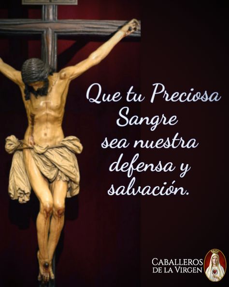 ORACIÓN A LA SANGRE DE CRISTO PARA CASOS MUY DIFÍCILES Adorada Sangre de Cristo, A ti vengo con fe de mi alma a buscar tu Sagrado consuelo en mi difícil situación, no me desampares mi Buen Jesús y te suplico que las puertas que se han de abrir en mi camino, sea tu Brazo Poderoso el que me las abra para darme la tranquilidad que tanto ansío. (Se piden tres milagros) Esta suplica Señor, te la hace mi corazón Angustiado por los duros golpes del cruel destino que lo han vencido siempre en la lucha h Jesus Images, Greek Statue, Jesus, Statue, Movie Posters, Instagram, Film Posters