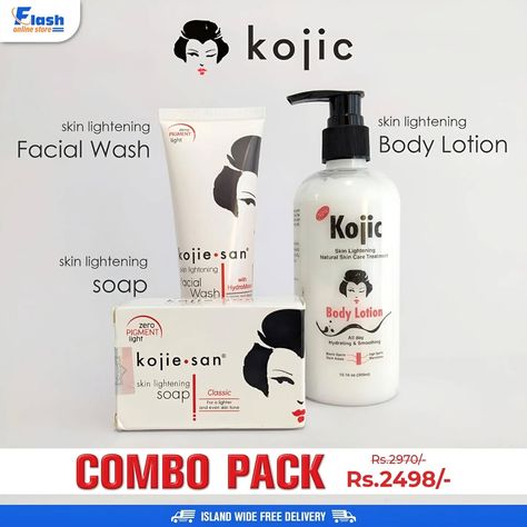 𝗗𝗲𝗹𝗶𝘃𝗲𝗿𝘆 𝗶𝘀 𝗳𝗿𝗲𝗲 for this Combo Pack till November 25 🫶😍 Also, this pack worth Rs.2970/- is available to you for 2498/- during this offer period. Here, > Kojie San Face wash > Kojie San Soap > Kojie Body Lotion All are included. #kojiesansoap #kojiesanfacewash #kojiebodylotion #kojiecombopack #kojiesanproducts #flashonlinestore Kojie San Soap, Kojie San, Glow Up?, Face Wash, Body Lotion, Lotion, Period, Soap, Online Store