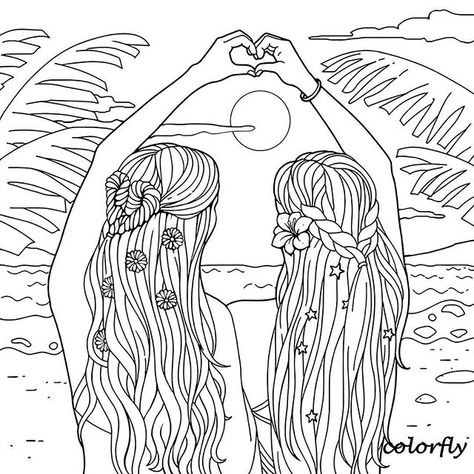 ✨ColorFly #Freebie Enjoy the summer #beach time with us 🏖️ 💖 You now can download and print the picture to color on your free time! Get full picture at our Facebook page. 💖 Like it and share it with your frien Wlw Coloring Pages, Beach Coloring Pages For Adults, Coloring Pages Beach, Beach Coloring Pages, People Coloring Pages, Barbie Coloring, Summer Coloring Pages, Fairy Coloring Pages, Fairy Coloring