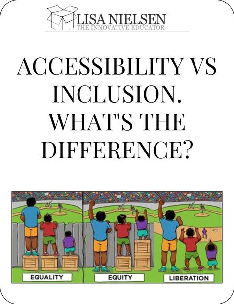 Making the world accessible to those with disabilities isn't just the right thing to do. For some it has become law. Accessibility and inclusion are closely related, but inclusion goes even further. #CultofPedagogyPin Visionary Board, Web Accessibility, Adaptive Sports, Cult Of Pedagogy, Co Teaching, Self Advocacy, Inclusive Education, Inclusion Classroom, Physical Disabilities