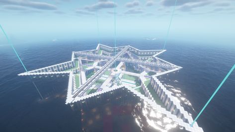 Minecraft ocean bases are a delicate balance of slick design and looming disaster | PC Gamer Mega Base Ideas, Coral Reef Biome, Minecraft Underwater, Minecraft Build Ideas, Mega Base, Minecraft Kingdom, Underwater Plants, Base Ideas, Minecraft Plans