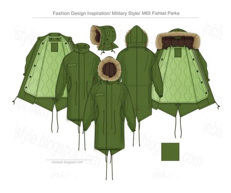 M-65 Fishtail Parka Vector Flat Sketches Flat Drawings, Fashion Design Template, Fishtail Parka, Flat Sketches, Fashion Design Portfolio, Fashion Sketchbook, Fashion Portfolio, Illustration Fashion Design, Cad Drawing