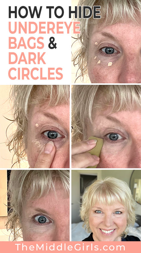 I have a quick tutorial for you all on how to conceal under-eye bags and circles, step by step! Also a listing of the best concealers for mature skin, including for under-eye circles and dry skin. All these recommendations are concealers I have actually tried, why I like them, and where to find them. Midlife Women -- Women over 40 -- makeup over 40 -- beauty over 40 -- midlife makeup How To Conceal Under Eye Bags Over 50, Best Under Eye Concealer For Older Women, How To Hide Eye Bags With Makeup, Best Concealer For Dark Circles Over 50, Eye Concealer For Older Women, Eye Bags Makeup, The Best Concealer, Undereye Bags, Best Concealers