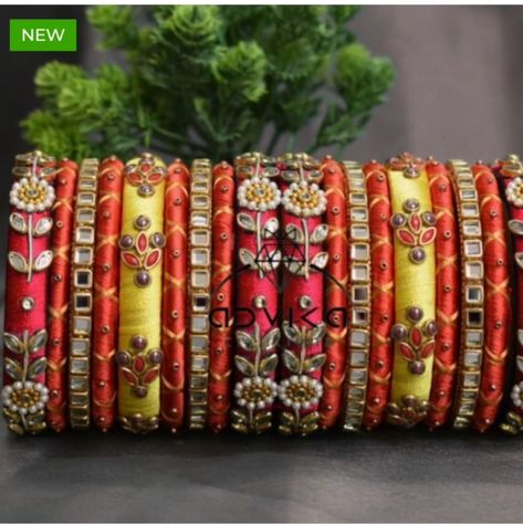 www.advikacreatiins.com WhatsApp 9911909838🌿 ✨ Elevate your bridal look with our exquisite multi-color silk bangles! Perfect for weddings, parties, and festivals, each piece is customizable to match your unique style. Handcrafted with love, our bangles add a touch of elegance to any ensemble. DM for custom orders! #BridalBangles #SilkBangles #CustomJewelry #WeddingAccessories #PartyWear #FestivalFashion #Handcrafted #JewelryDesign #BridalStyle #ColorfulBangles #FashionJewelry #MadeWithLove #... Silk Bangles, Colorful Bangles, Bridal Bangles, Bridal Look, Bridal Looks, Festival Fashion, Bridal Style, Wedding Accessories, Custom Jewelry