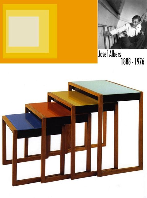 Bauhaus Nesting Tables Bauhaus Art, Walter Gropius, Josef Albers, Bauhaus Style, Bauhaus Design, Design Industrial, French Furniture, Nesting Tables, Decorating Blogs