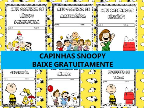 Capinhas de caderno para imprimir em 2020 | Capa de caderno, Caderno snoopy, Caderno Peanuts Classroom, Woodstock, Peanuts Comics, Snoopy, Comics, Pins