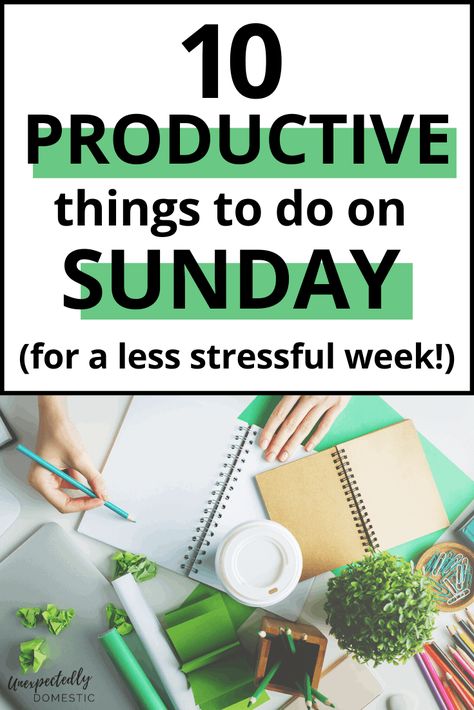 How to prepare for the week on Sunday. To ensure you have a productive week, do some Sunday prep and planning...enjoy a less stressful week ahead! Productive Sunday, Sunday Prep, Organisation Tips, Sunday Planning, Sunday Reset, Sunday Routine, Productive Things To Do, Stay Productive, Organized Mom