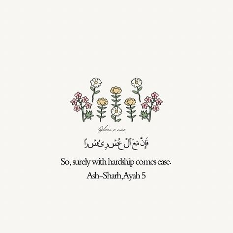 Through every hardship, Allah promises ease😭🤍 • • • • • • #islam #muslimah #affirmation #affirmationquotes #islamicaffirmations #abaya #islamicreminder #positiveness #peacewithin #salam #india #abaya #hardship #quran #quranquotes #quranverses May Allah Ease Everything, Quran Verses, Quran Quotes, Affirmation Quotes, Quran, Affirmations, India, Quick Saves