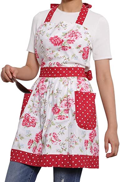 NEOVIVA Kitchen Apron for Women with Pockets, Cute Funny Chef Aprons for Everyday Cooking, Baking, BBQ and Gardening Vintage Apron Dress, Bib Aprons, Branded Aprons, Cooking Aprons, Pretty Apron, Aprons For Women, Apron For Women, Girl Apron, Funny Aprons