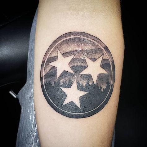 Tn Vols Tattoo, Tennessee Tattoos For Women, Tristar Tattoo, Tennessee Tattoos, Tennessee Tattoo Ideas, Tyler Tattoo, Tennessee Tattoo, Negative Space Tattoo, Tennessee Tristar