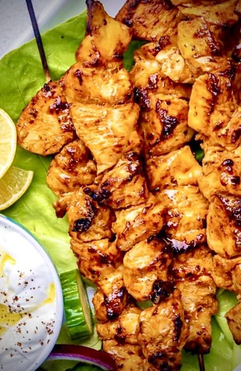 HomeMade Lebanese Food Recipes | Shish Tawook / Grilled Chicken | Facebook Lebanese Food Recipes, Meals To Try, Shish Tawook, Lebanese Chicken, 7 Spice, Flavorful Meals, Grilled Chicken Skewers, Lebanese Food, Lebanese Recipes