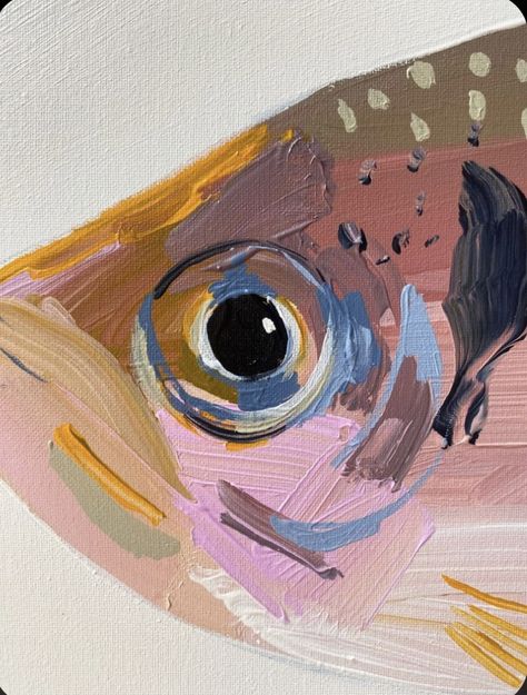 Fish Painting Acrylic, Paintings Fish, Australian Fish, Canvas Paintings Abstract, Abstract Fish Painting, Anya Brock, Fish Paintings, Painting Fish, Paintings Canvas