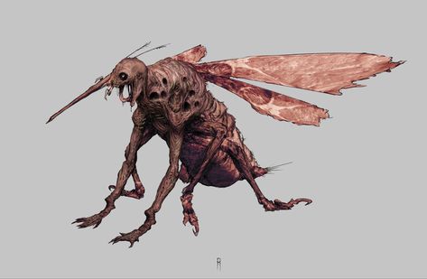 Npc Dnd, Interesting Insects, Monster Creature, Creepy Monster, Cave Game, Creature Artwork, Horror Monsters, Dnd Monsters, Cosmic Horror