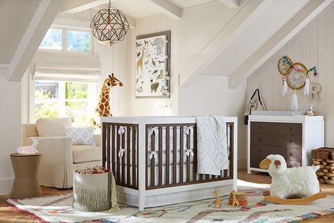 Pottery Barn Kids Unveils Jenni Kayne Collaboration | Architectural Digest Pottery Barn Nursery, Unisex Kids Room, Kids Room Paint, Unisex Nursery, Diy Nursery, Jenni Kayne, Baby's Room, Baby Boy Rooms, Baby Furniture